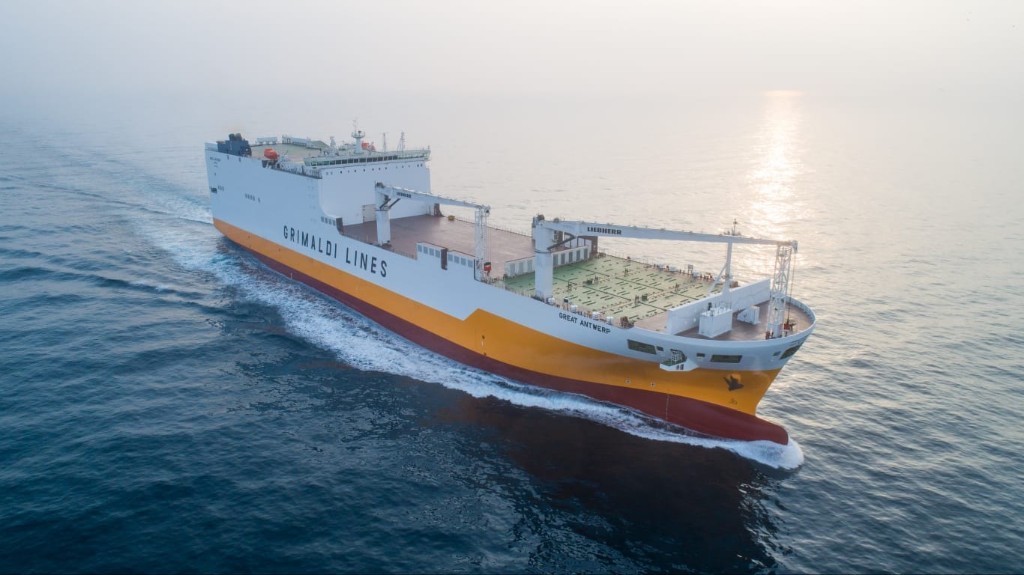 Grimaldi Lines Ro-Ro ConRo vessel